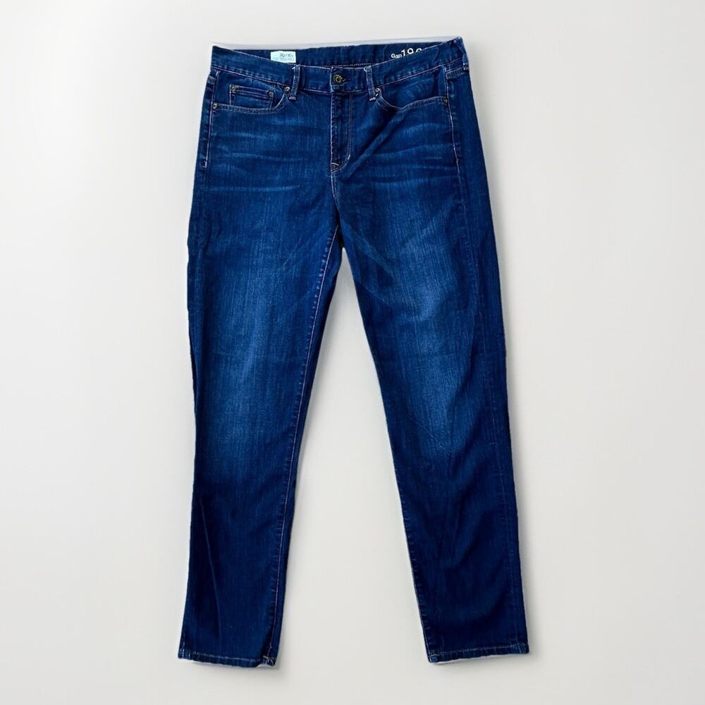 Gap 1969 Sexy Boyfriend Jeans Women’s Size 30/10 Tall Mid Rise 31" Inseam